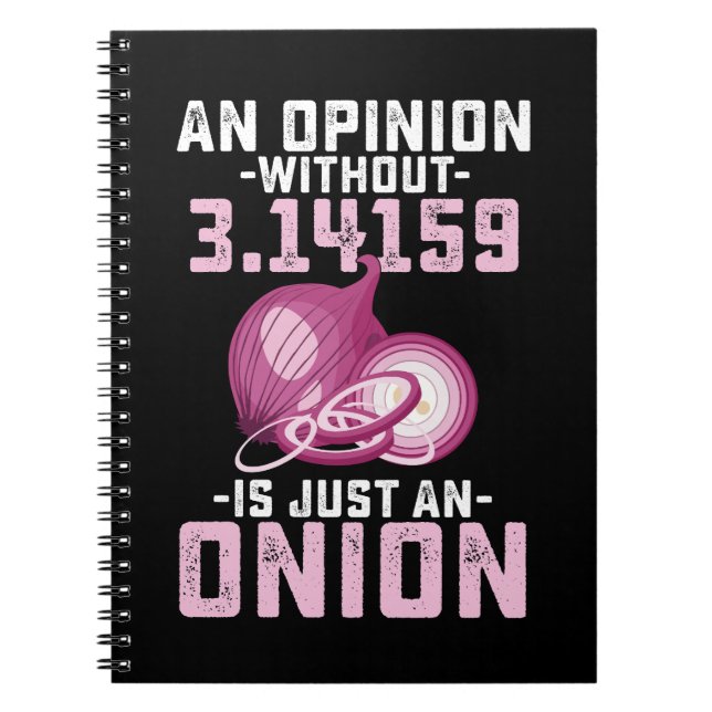 Carnet Une opinion sans Pi est juste une blague mathémati (Devant)