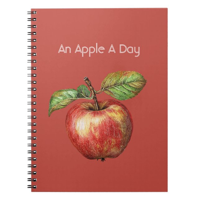 Carnet Une pomme par jour Fruit (Devant)