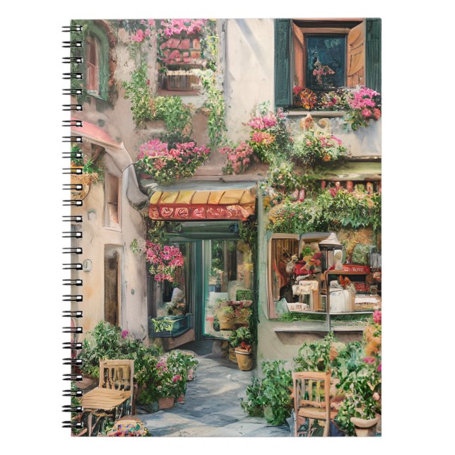 Carnet Une scène de rue italienne Série de conception d'é (Devant)