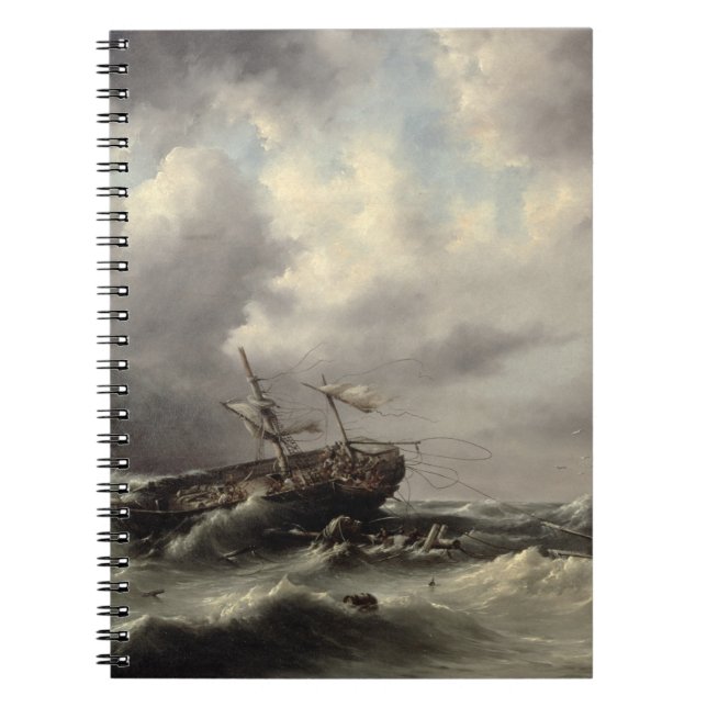 Carnet Une tempête en mer (huile sur le panneau) (Devant)