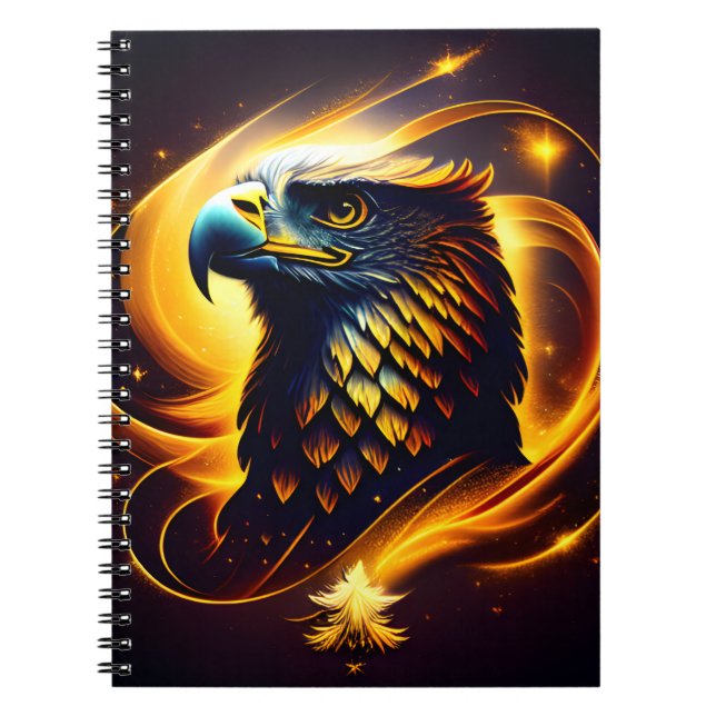 Carnet Une tête d'aigle en or (Devant)