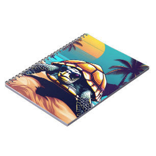 Carnet Une Tortue Portant Des Lunettes De Soleil