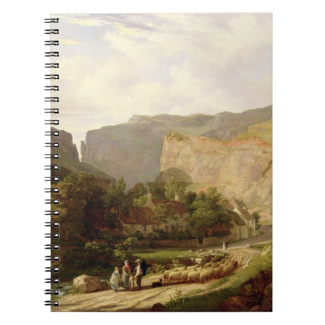 Carnet Une vue de la gorge de cheddar (huile sur la (Devant)