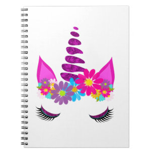 Carnet Unicorn Flowery Super mignonne Girl