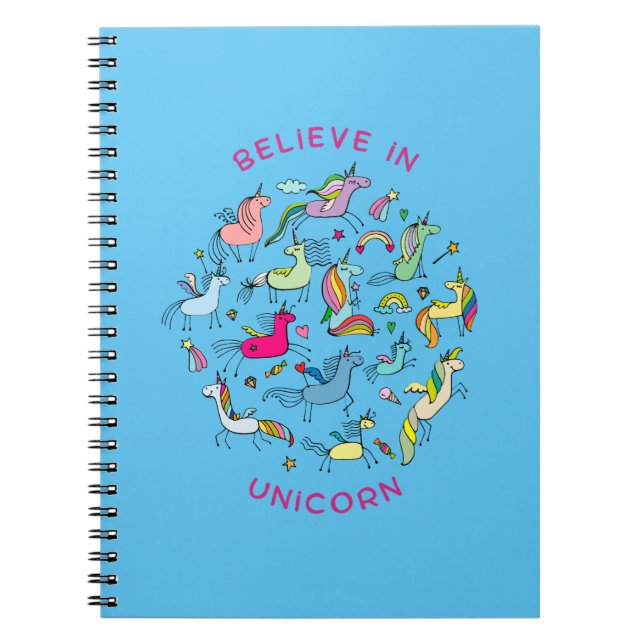 Carnet Unicorn Magic Kawaii (Devant)