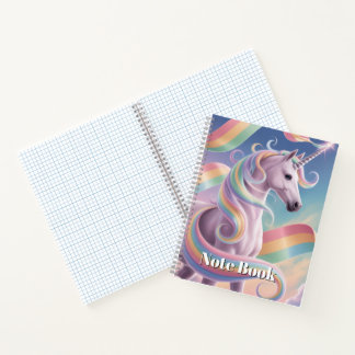 Carnet Unicorn Notebook, Magical Rainbow Stars Unicorn