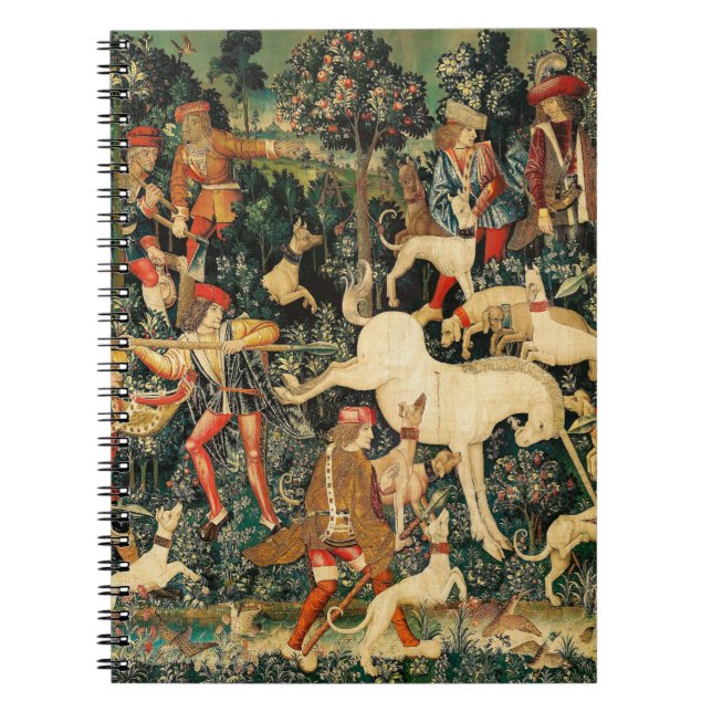 Carnet Unicorn Tapestries Defends Medieval Myth Legend  (Devant)