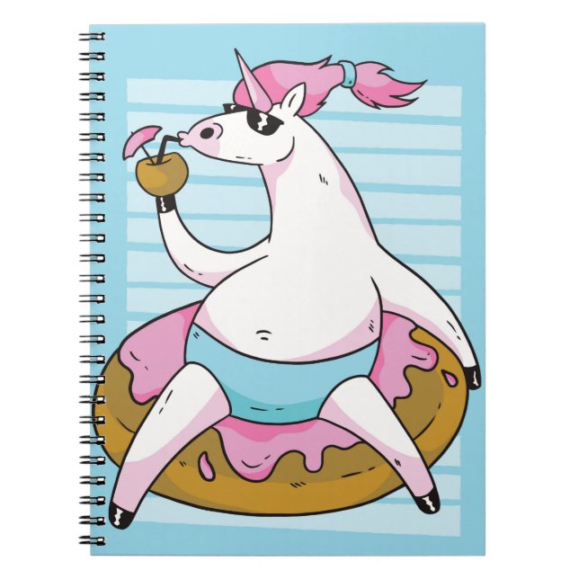 Carnet Unicorne d'été (Devant)