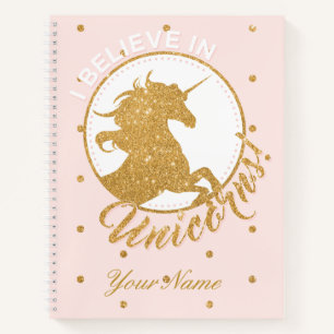 Carnet Unicorne d'or