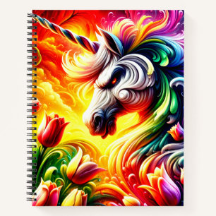Carnet Unicorne en colère