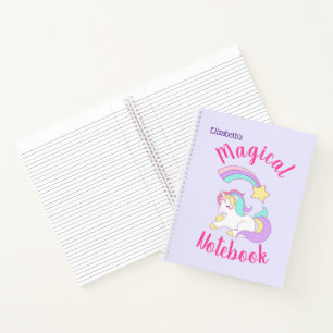 Carnet Unicorne magique avec Rainbow Shooting Star