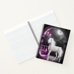 Carnet Unicorne magique rose