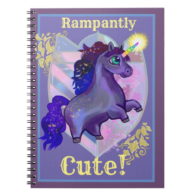Carnet Unicorne mignonne (Devant)