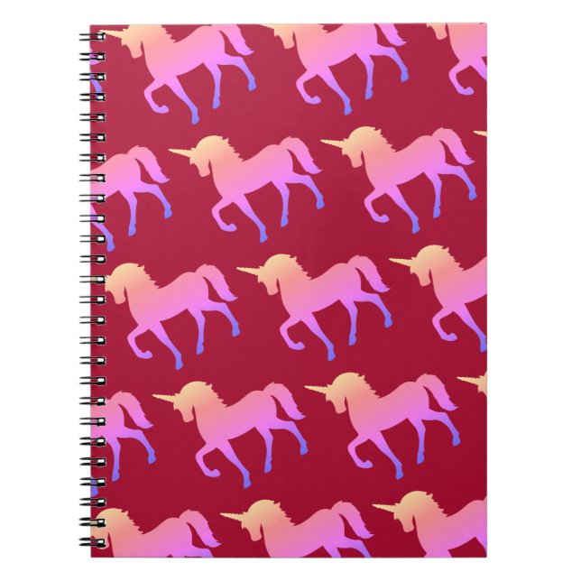 Carnet Unicornes roses (Devant)