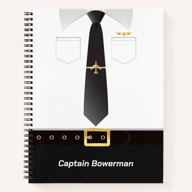 Carnet Uniforme de pilotes personnalisé (Devant)