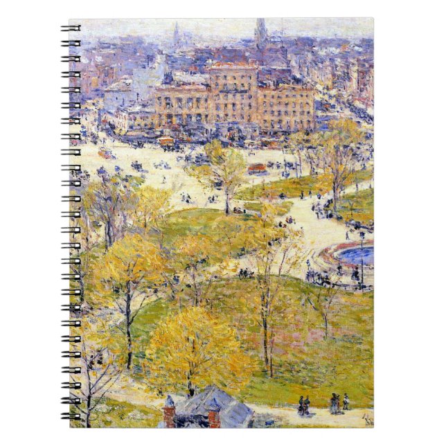 Carnet Union Square au printemps par Frederick Childe Has (Devant)