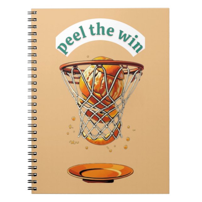 Carnet Unique basketball lover gifts peel the win (Devant)