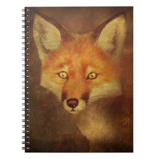 Carnet Unique Fox Art spiral lié (Devant)
