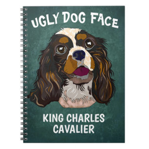 Carnet Unique King Charles Cavalier visage de chien moche
