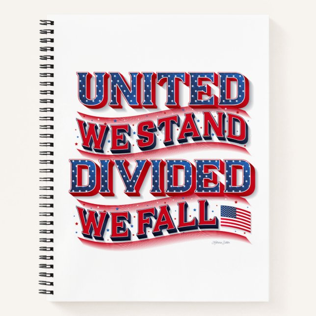 Carnet United We Stand, Diviated We Fall Sketchbook (Devant)