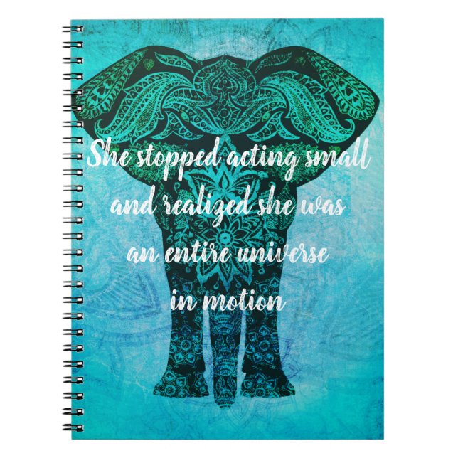 Carnet Univers dans le mouvement (Devant)