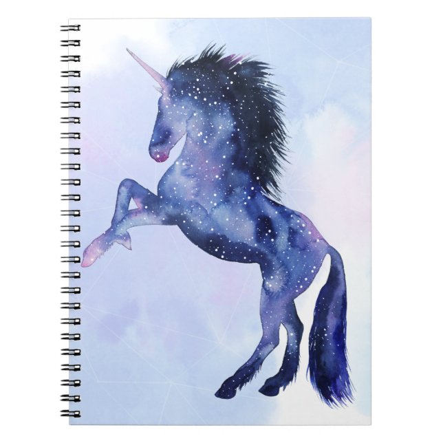 Carnet Univers Unicorne - Cosmique (Devant)