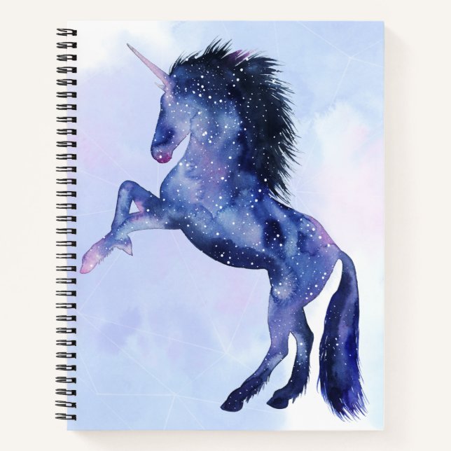 Carnet Univers Unicorne - Cosmique (Devant)