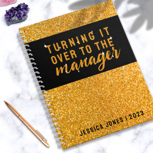 Carnet Universal Manager Parties scintillant Gold stylish