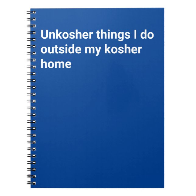 Carnet Unkosher (Devant)