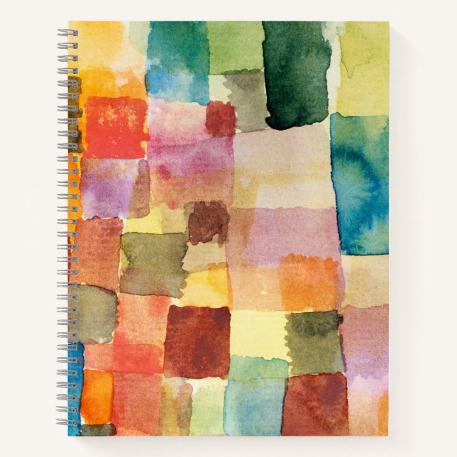 Carnet Untitled abstract water color squares - Paul Klee (Devant)