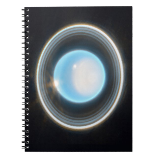 Carnet Uranus planétaire avec anneaux Image JWST (Devant)