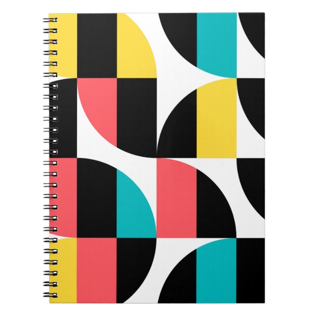 Carnet Urbain, tendance, coloré, motif graphique moderne (Devant)