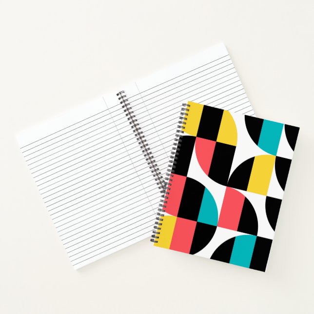 Carnet Urbain, tendance, coloré, motif graphique moderne (Intérieur)