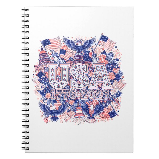 CARNET USA 1776-2026 (Devant)