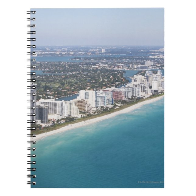 Carnet USA, Floride, Miami, Cityscape avec plage (Devant)