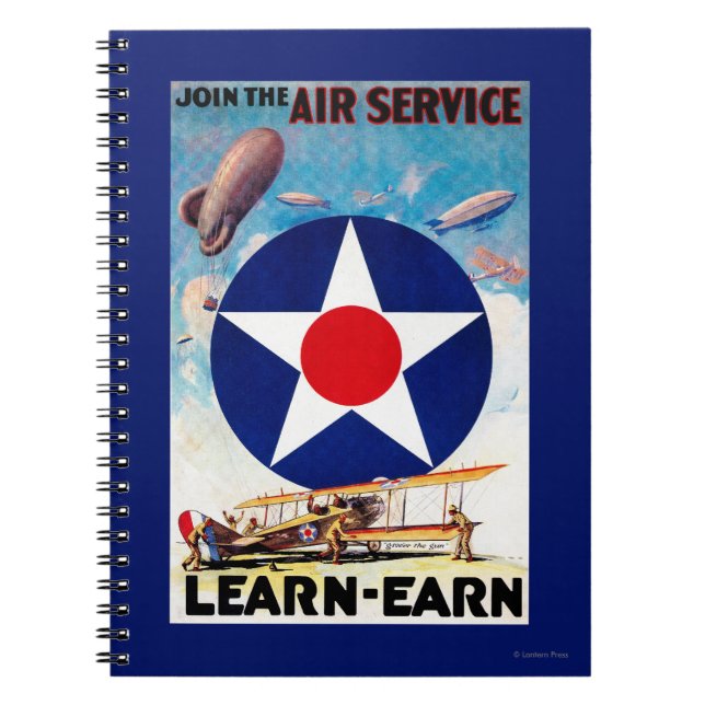 Carnet USA - Rejoignez le service aérien Learn-Earn (Devant)