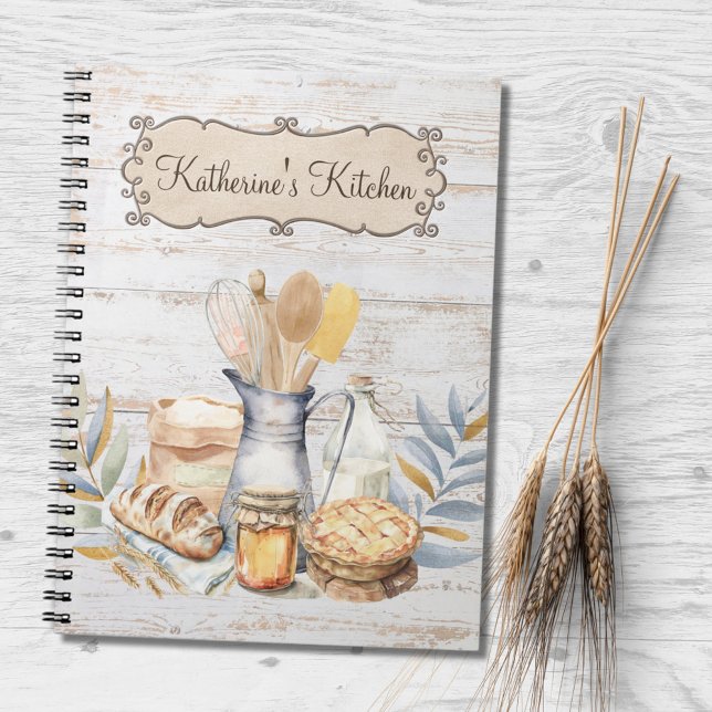 Carnet Ustensiles de Cuisine de Ferme Rustique Recette  (In situ)