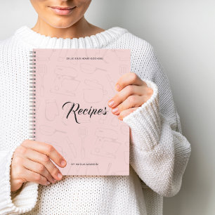 Carnet Ustensiles de cuisine illustrés Recette personnali