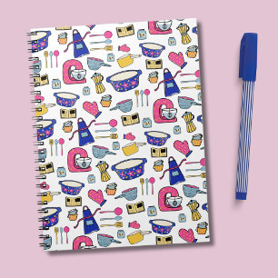 Carnet Ustensiles de cuisine lumineux Pâtissier Gâteau Bo