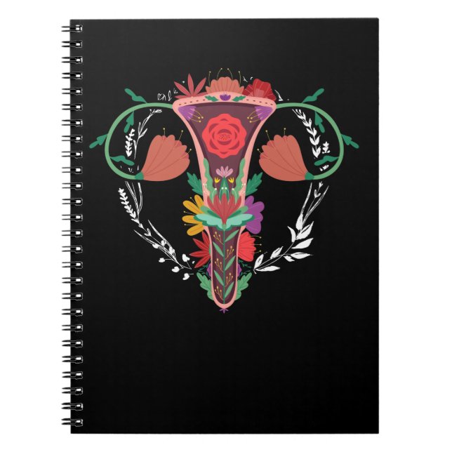 Carnet Uterus Flower Women Rights Feminism Pro-Choice (Devant)