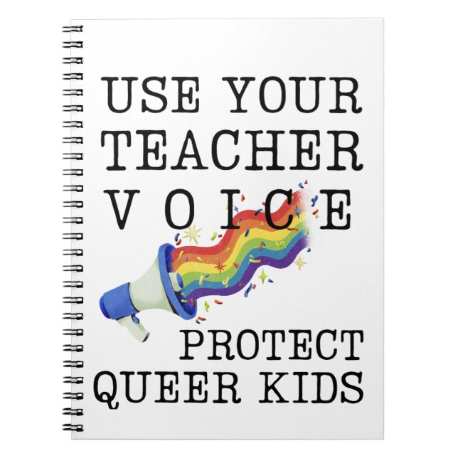 Carnet Utiliser la voix de votre enseignant : Protégez le (Devant)