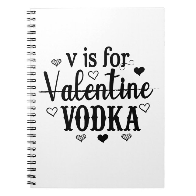 Carnet V Est Pour La Saint Valentin Vodka-Vodka-Valentine (Devant)