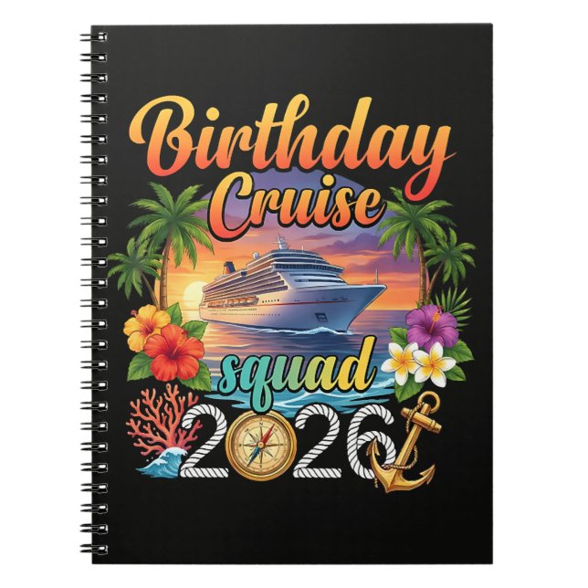 Carnet Vacances d'anniversaire en croisière (Devant)