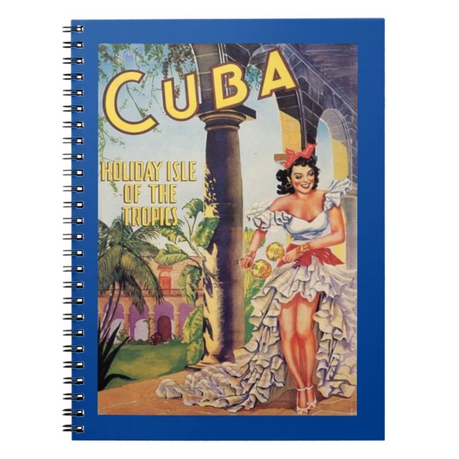 Carnet Vacances vintage à Cuba, l'île des tropiques (Devant)