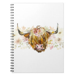 Carnet Vache florale des Highlands