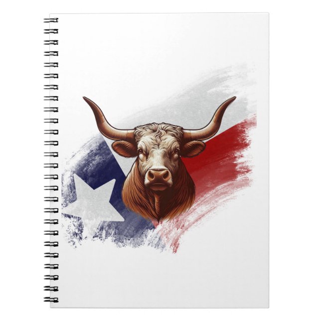 Carnet Vache longhorne du Texas (Devant)