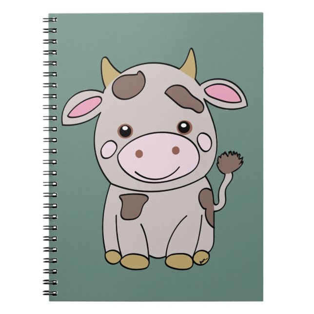 Carnet Vache mignonne (Devant)
