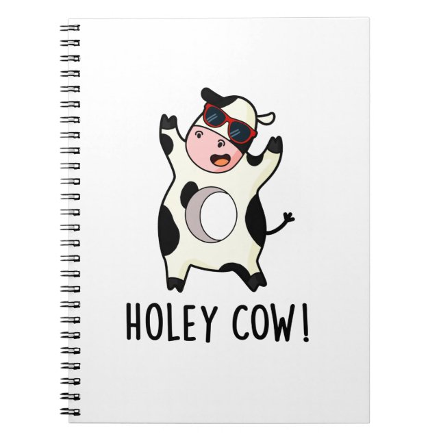 Carnet Vache Percée Blague Animale Drôle  (Devant)