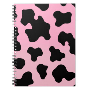 Carnet Vache rose et noire Imprimer Vache occidentale