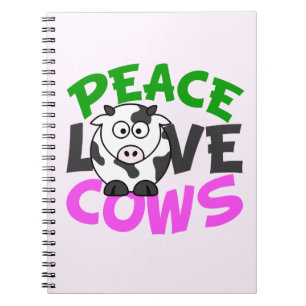 Carnet Vaches d'amour pour la paix